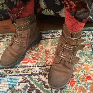 Dr. Martens Brown Hayley Studded Boots